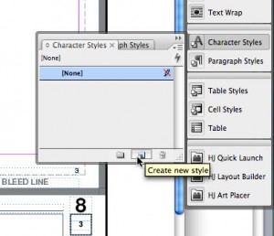 character2 2. Click "Create New Style"