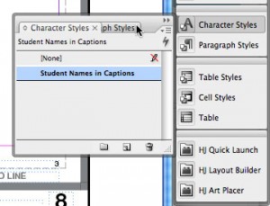 character4 4. Your new style now appears in your Character Styles menu. Select the text you want to format and then click on the style you want to apply!